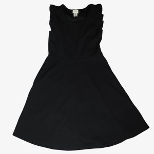 Womens Black Midi Dress